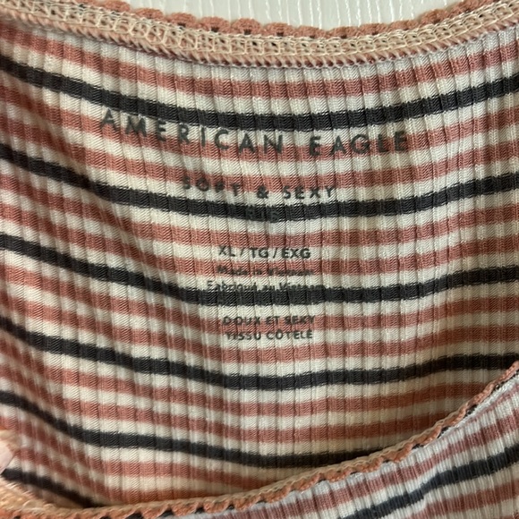 Pink, gray, and white American eagle tank - Picture 2 of 3